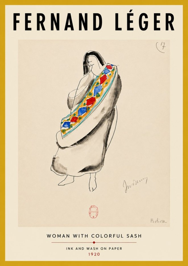 Fernand Léger Indienne, Bolivia No4 - Póster