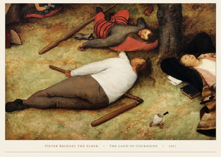 Pieter Bruegel The Land of Cockaigne I No5 - Póster