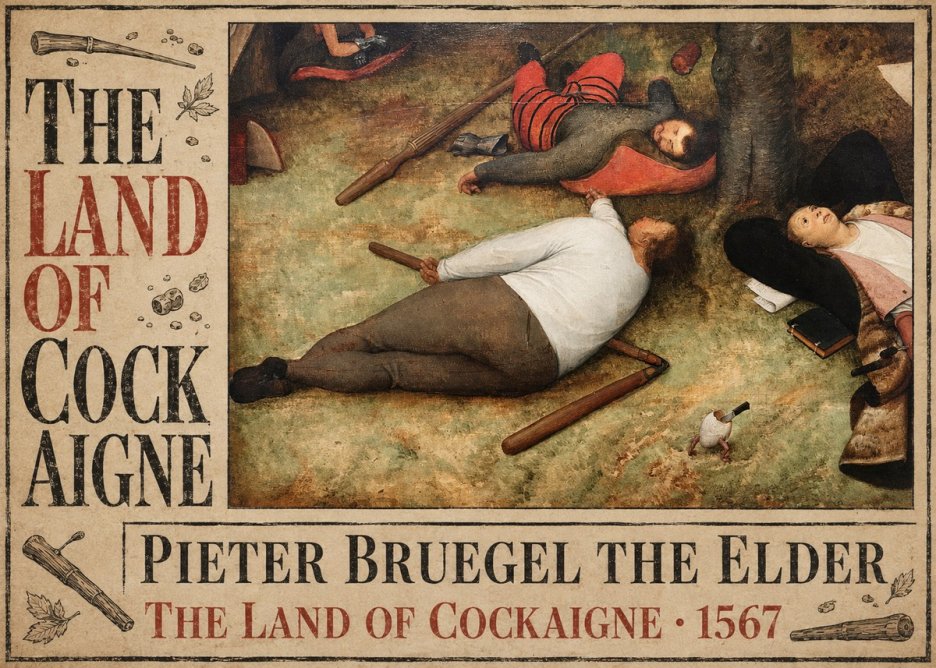 Pieter Bruegel The Land of Cockaigne I No6 - Póster
