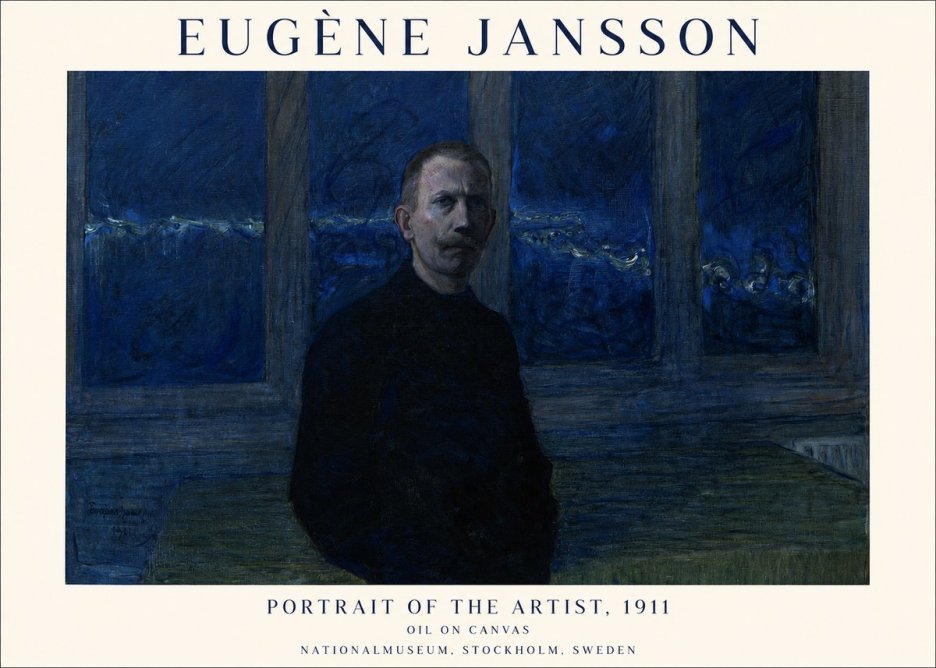 Eugène Jansson Portrait of the Artist, 1911 No1 - Póster