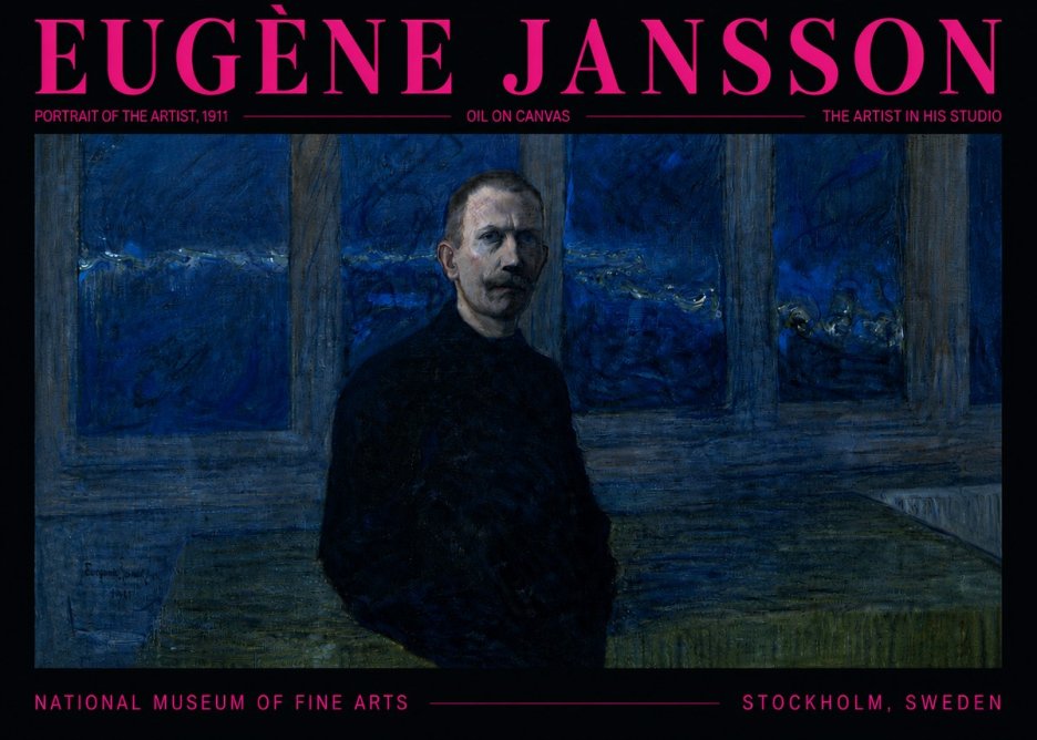 Eugène Jansson Portrait of the Artist, 1911 No5 - Póster