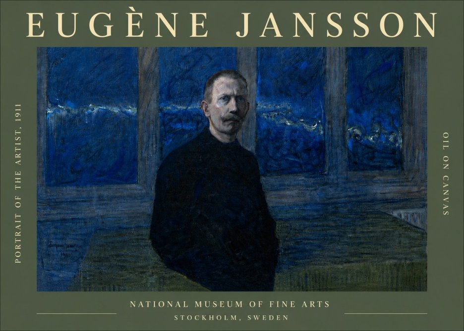 Eugène Jansson Portrait of the Artist, 1911 No6 - Póster