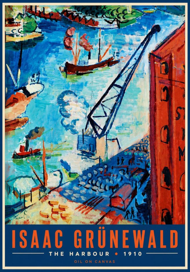 Isaac Grünewald The Harbour No5 - Póster
