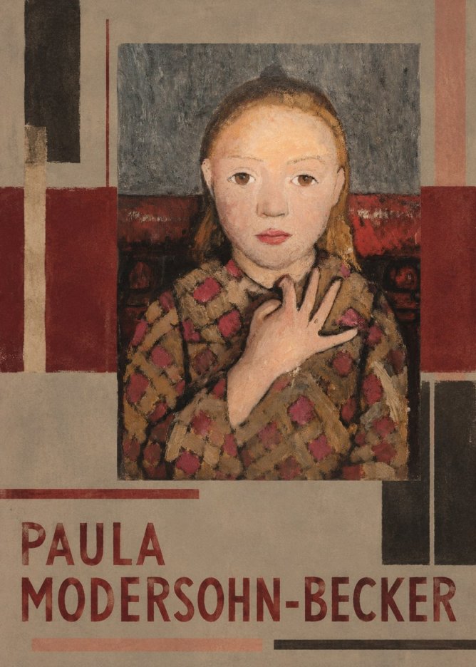 Paula Modersohn-Becker Girl in Checked Blouse No6 - Póster