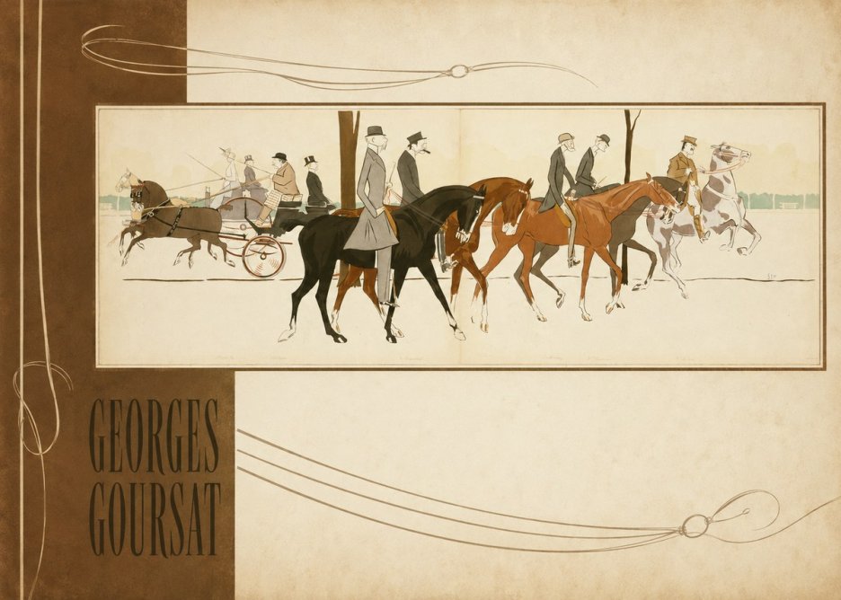 Georges Goursat Equestrian Promenade No2 - Póster