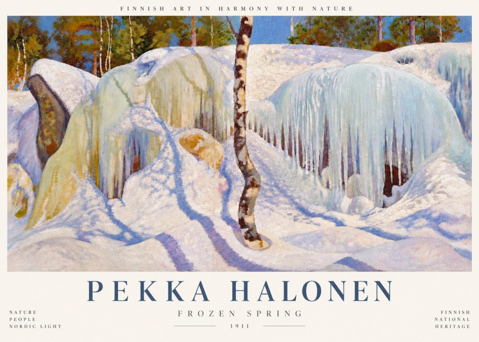 Pekka Halonen Frozen Spring No6 - Póster