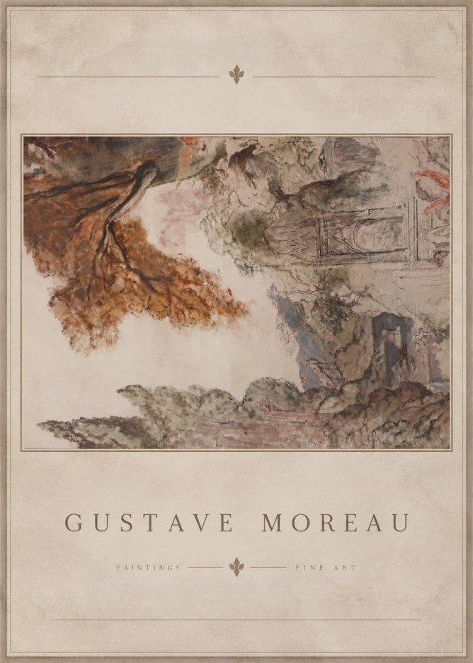 Gustave Moreau Architectural Study No4 - Póster