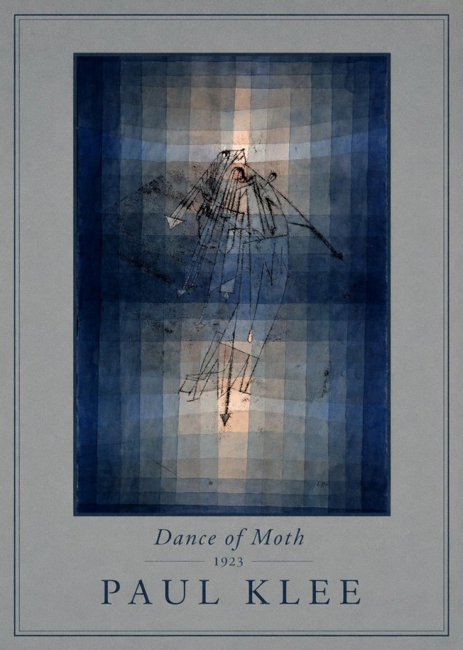 Paul Klee Dance of Moth No4 - Póster