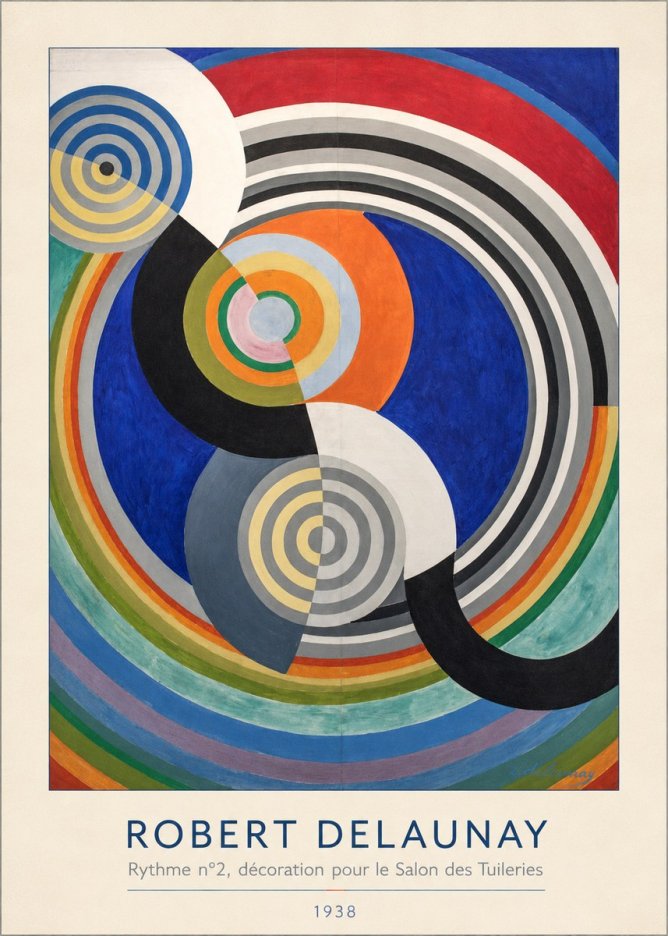 Robert Delaunay Rythme N°2, Décoration Pour Le Salon Des Tuileries No3 - Póster
