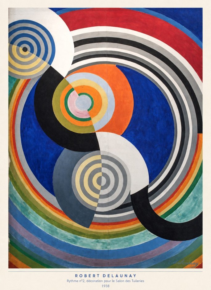 Robert Delaunay Rythme N°2, Décoration Pour Le Salon Des Tuileries No5 - Póster