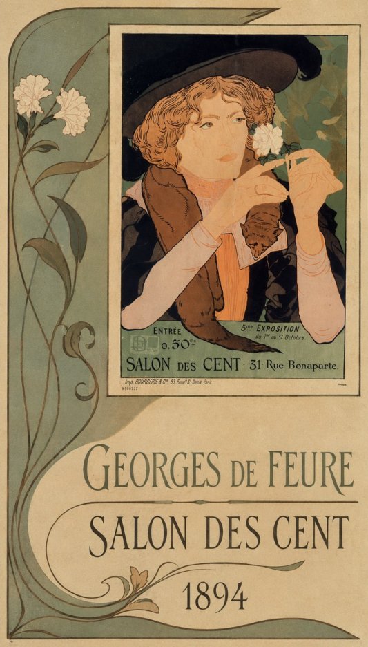 Georges de Feure Salon Des Cent - 1894 No2 - Póster