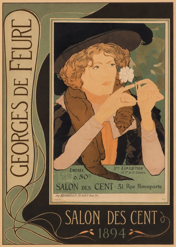 Georges de Feure Salon Des Cent - 1894 No3 - Póster