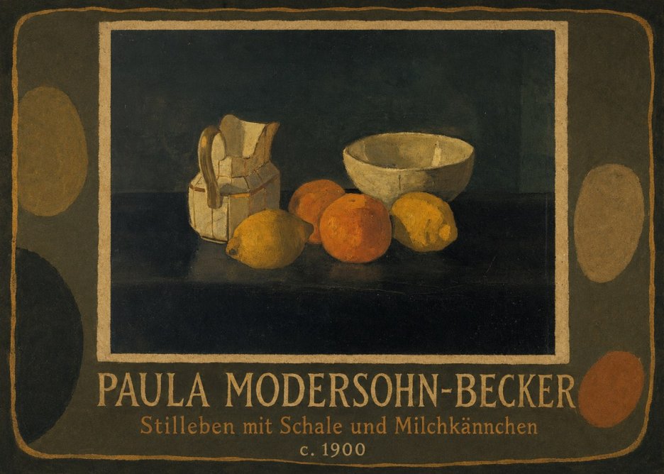 Paula Modersohn-Becker Stilleben Mit Schale Und Milchkännchen No5 - Póster