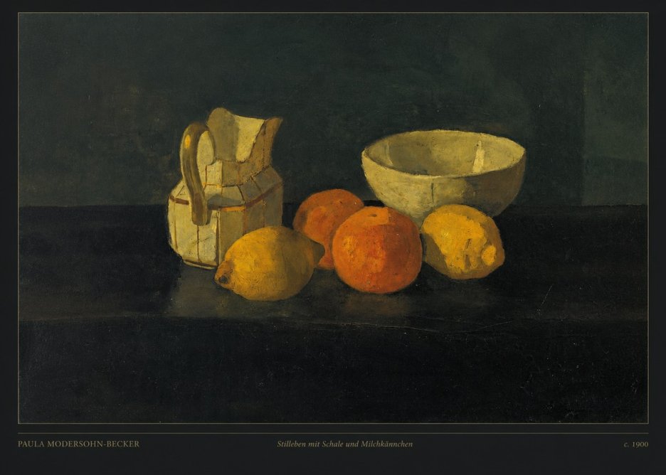 Paula Modersohn-Becker Stilleben Mit Schale Und Milchkännchen No6 - Póster