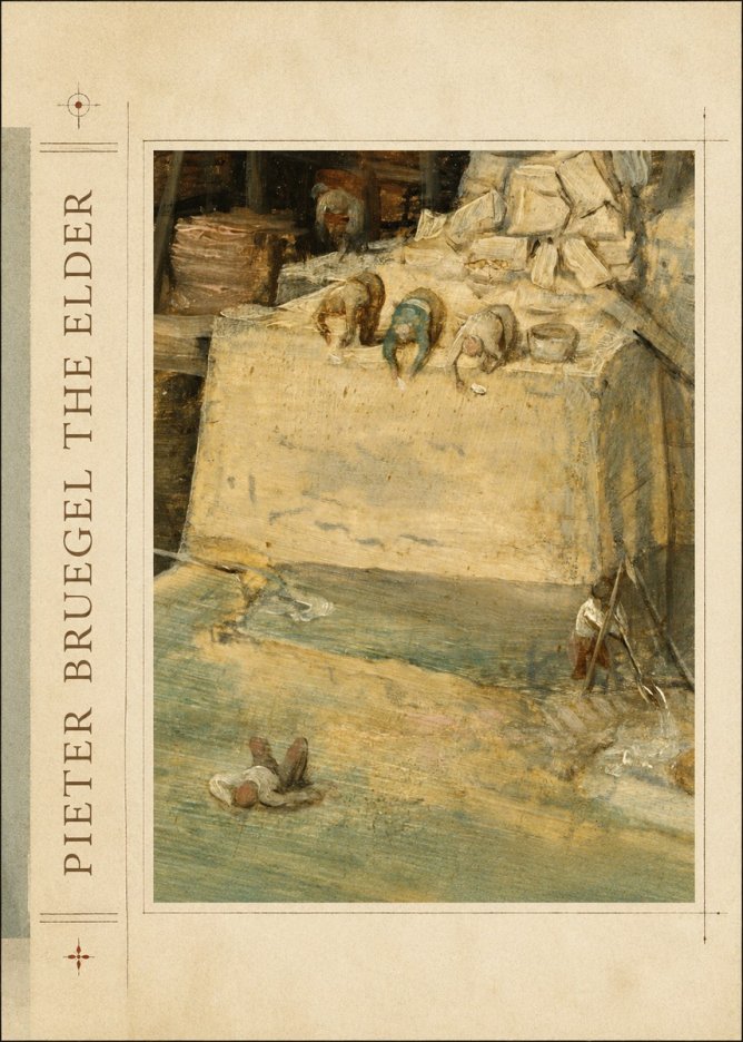 Pieter Bruegel Figures on the Embankment No2 - Póster