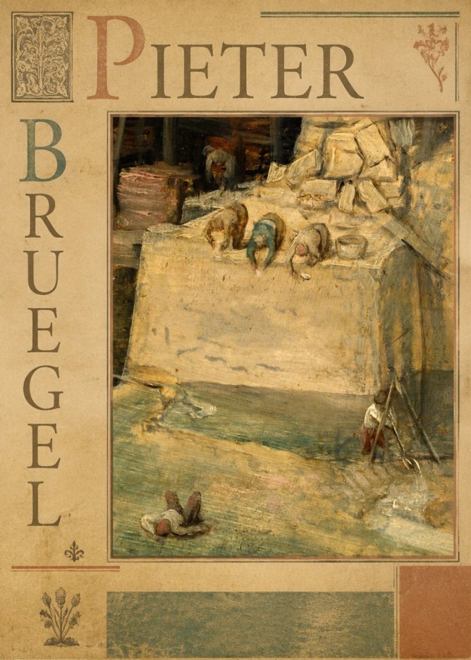 Pieter Bruegel Figures on the Embankment No6 - Póster