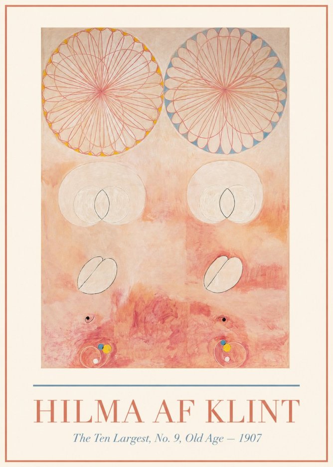Hilma af Klint The Ten Largest, No. 9, Old Age – 1907 No1 - Póster