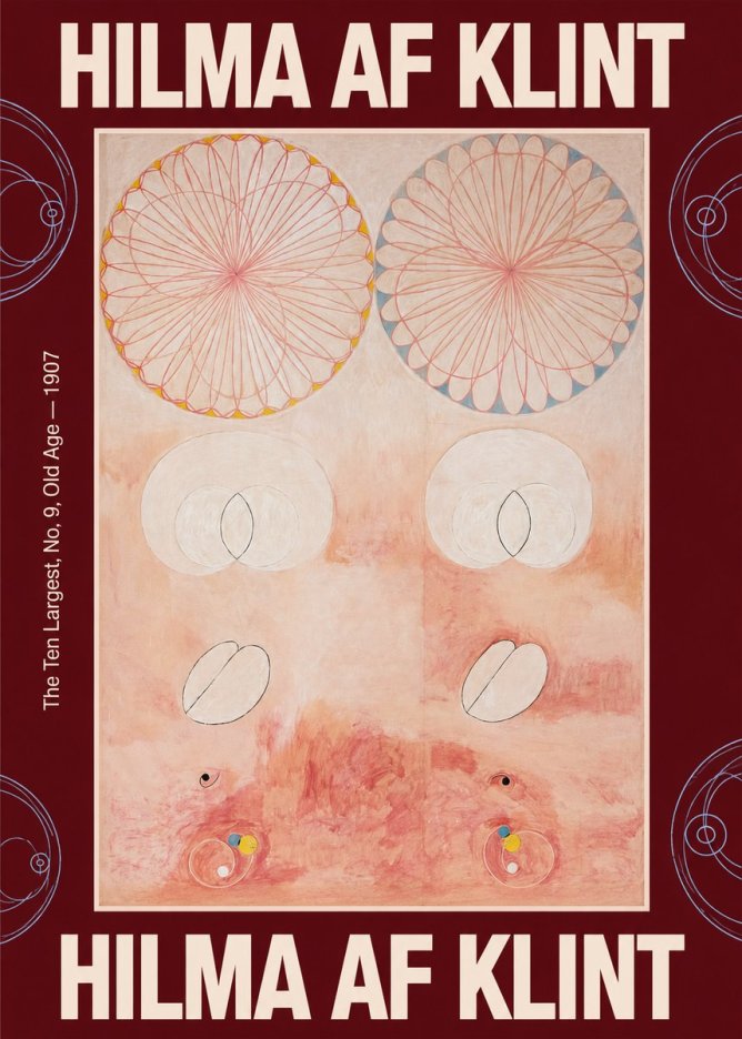 Hilma af Klint The Ten Largest, No. 9, Old Age – 1907 No3 - Póster