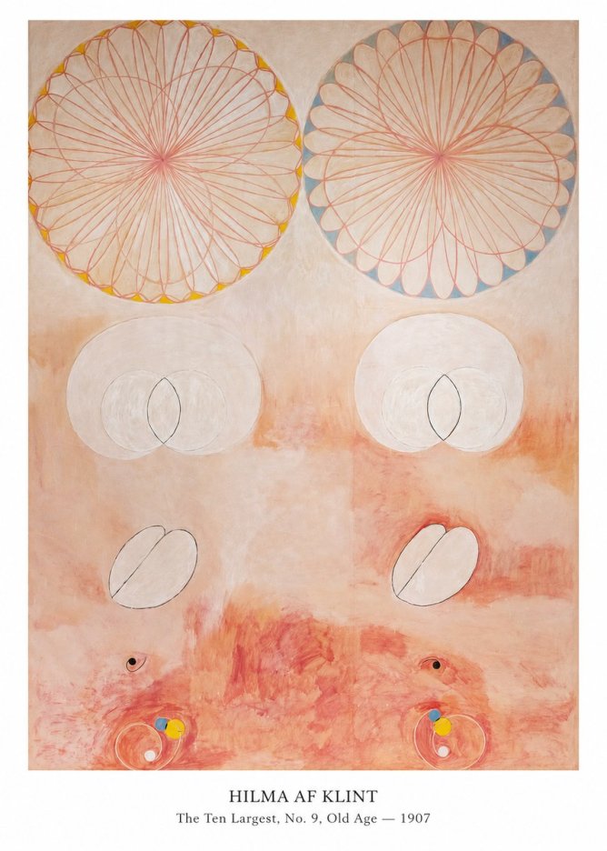 Hilma af Klint The Ten Largest, No. 9, Old Age – 1907 No5 - Póster