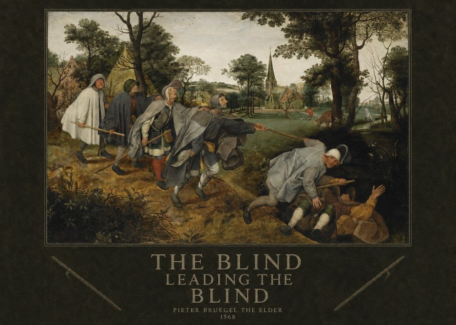 Pieter Bruegel The Blind Leading the Blind I No4 - Póster