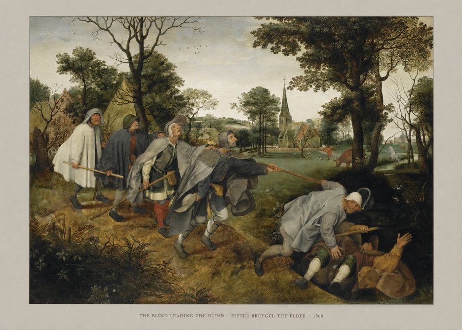 Pieter Bruegel The Blind Leading the Blind I No5 - Póster