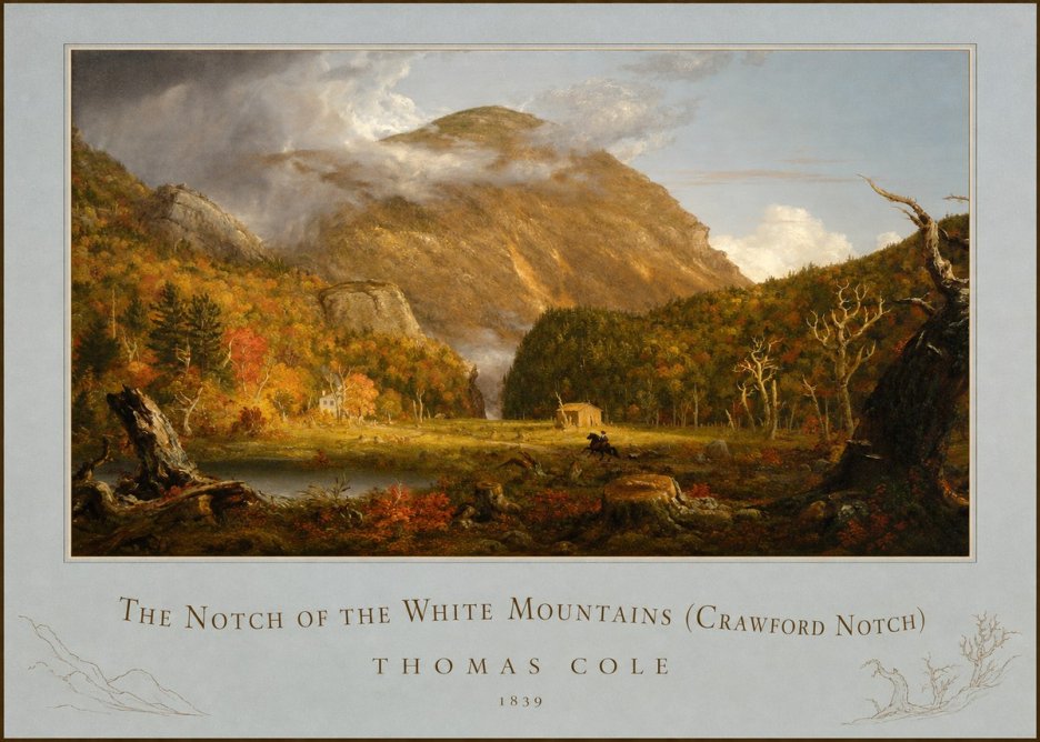 Thomas Cole The Notch of the White Mountains (Crawford Notch) No6 - Póster