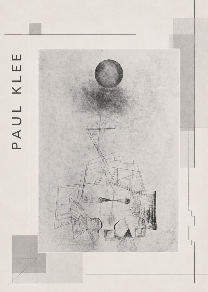 Paul Klee Abstract Study with Sphere and Ladder No2 - Póster