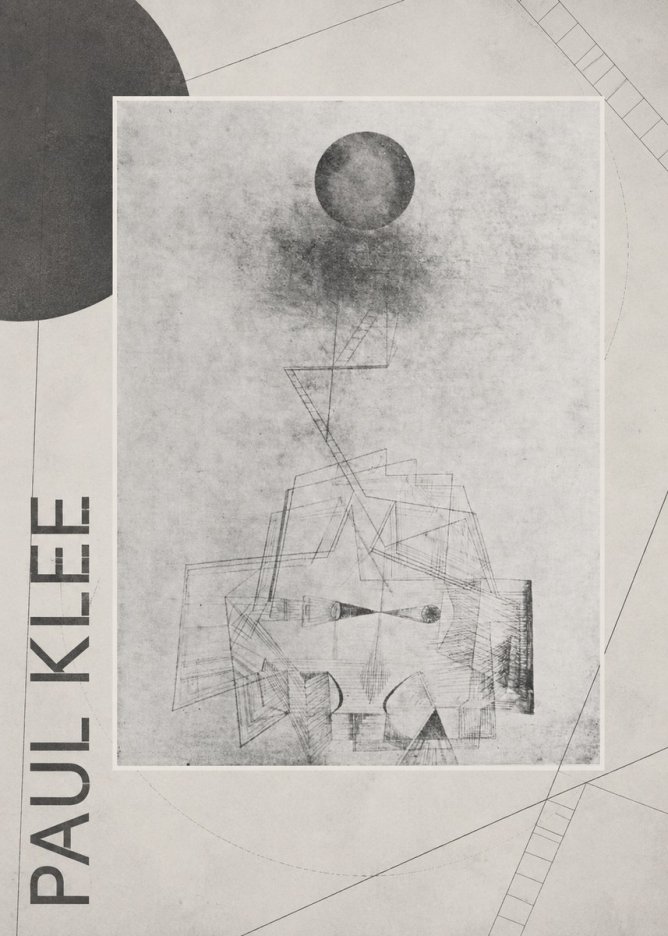 Paul Klee Abstract Study with Sphere and Ladder No6 - Póster