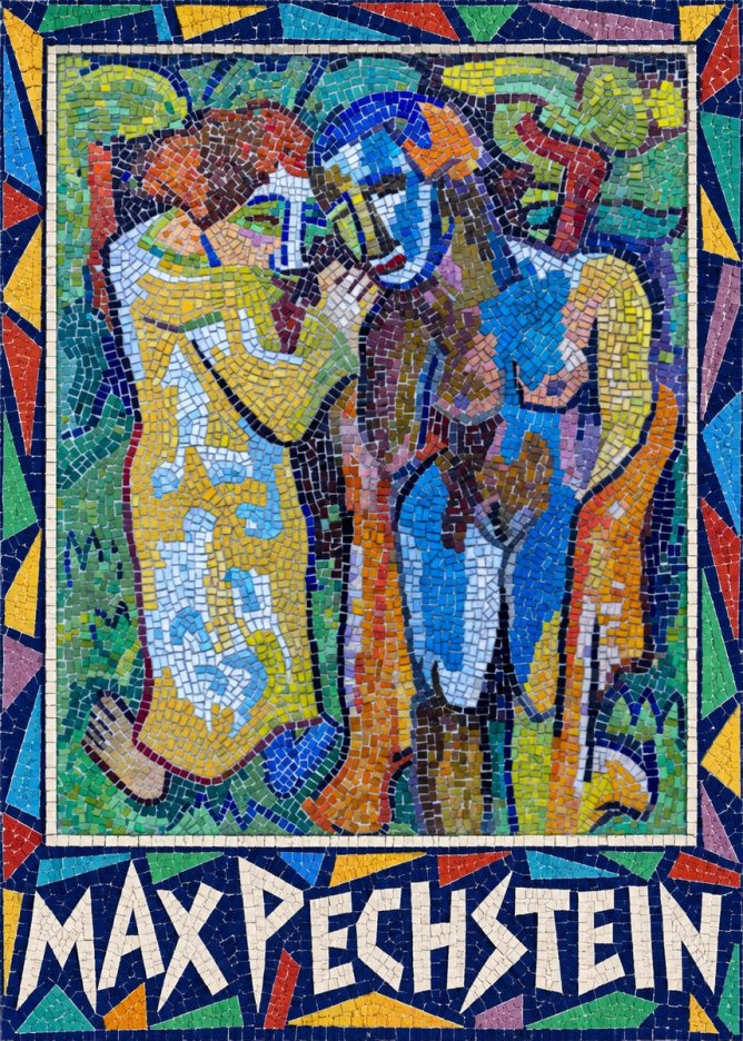 Max Pechstein Couple in Mosaic No1 - Póster