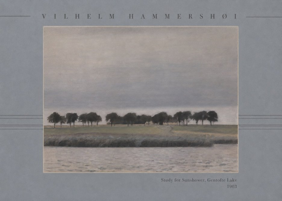 Vilhelm Hammershøi Study for Sunshower, Gentofte Lake No3 - Póster