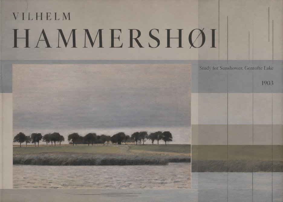 Vilhelm Hammershøi Study for Sunshower, Gentofte Lake No5 - Póster