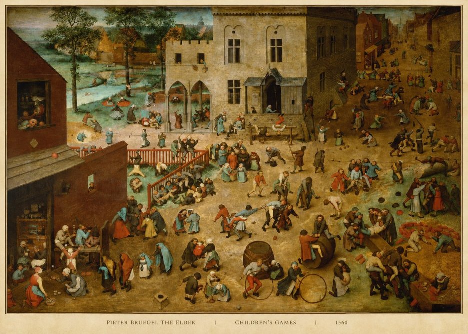Pieter Bruegel Children's Games II No5 - Póster