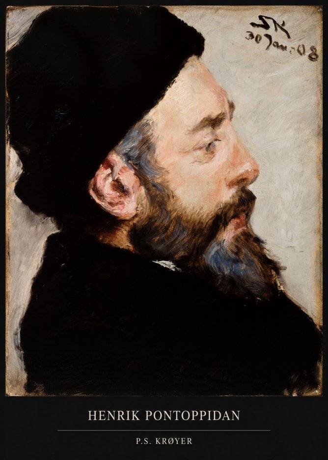 P.S. Krøyer Henrik Pontoppidan No5 - Póster