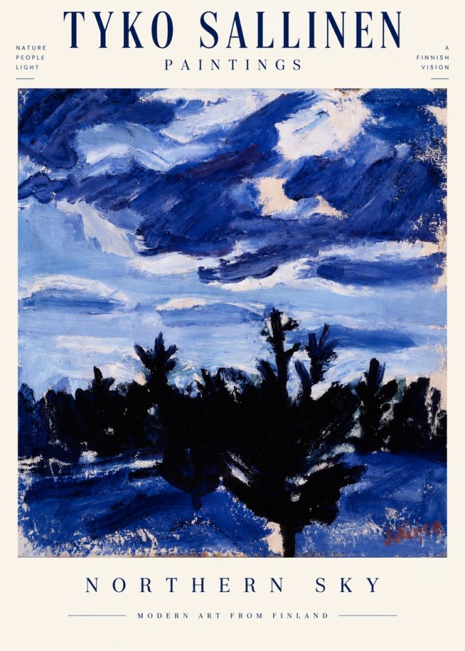 Tyko Sallinen Northern Sky No3 - Póster