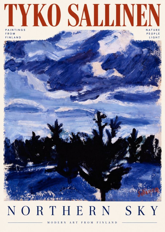 Tyko Sallinen Northern Sky No5 - Póster