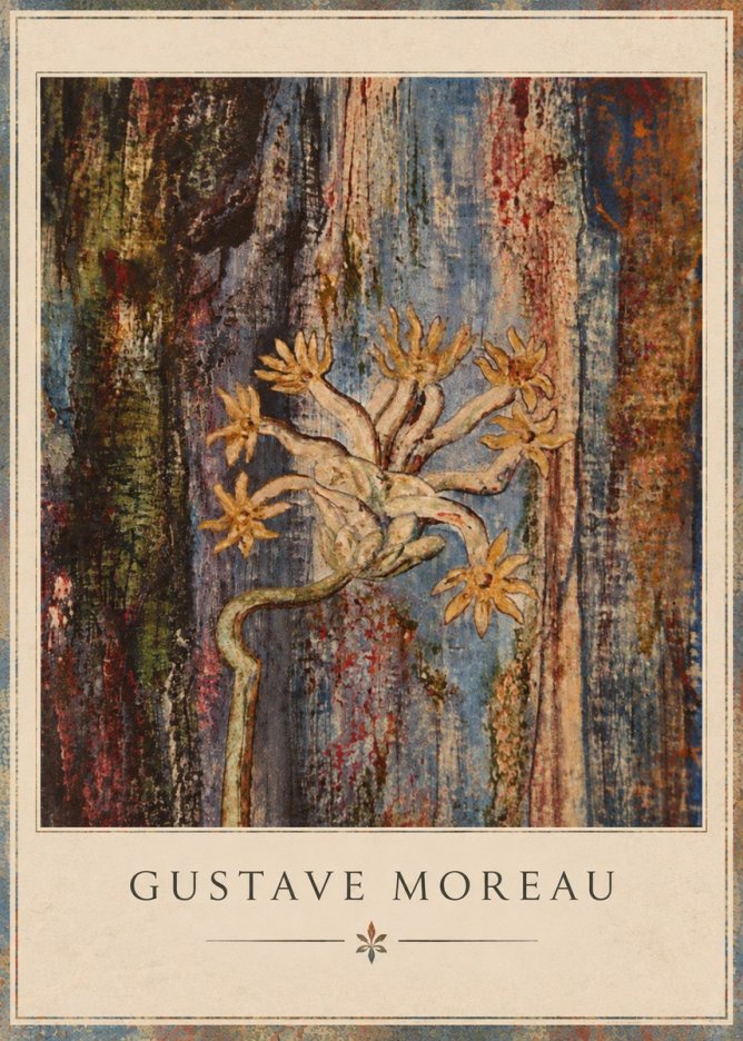 Gustave Moreau Fleur Mystérieuse No3 - Póster