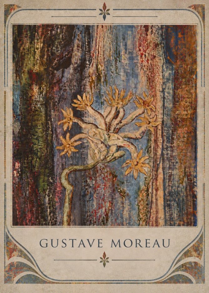 Gustave Moreau Fleur Mystérieuse No5 - Póster
