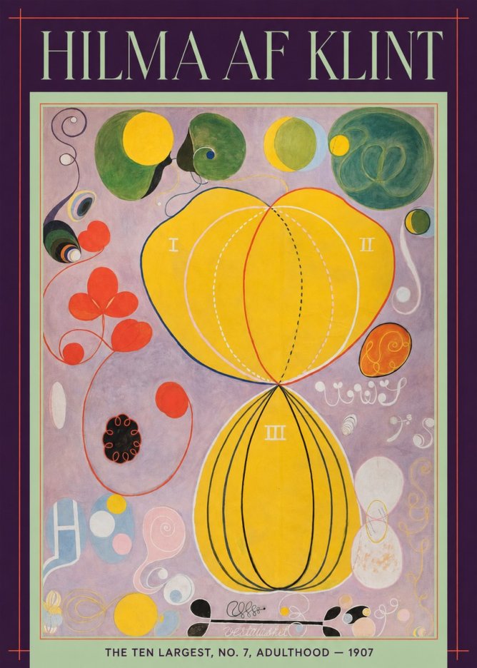 Hilma af Klint The Ten Largest, No. 7, Adulthood No6 - Póster