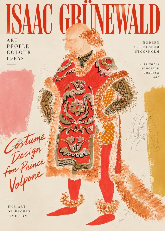 Isaac Grünewald Costume Design for a Theatre Production No4 - Póster