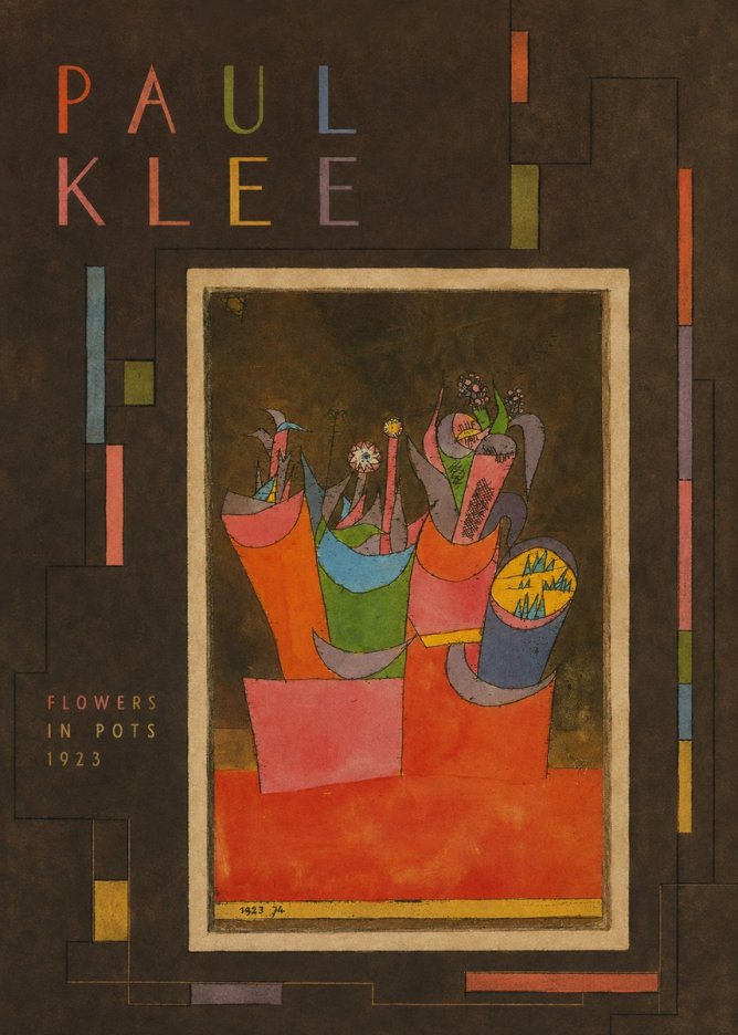 Paul Klee Flowers in Pots No3 - Póster