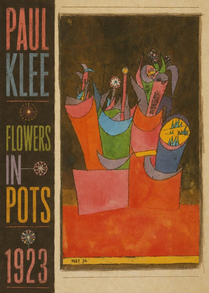 Paul Klee Flowers in Pots No5 - Póster