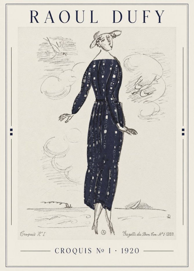 Raoul Dufy Croquis N° I · 1920 No1 - Póster