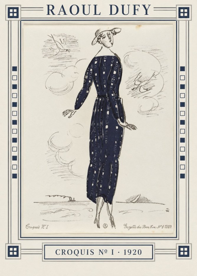 Raoul Dufy Croquis N° I · 1920 No4 - Póster