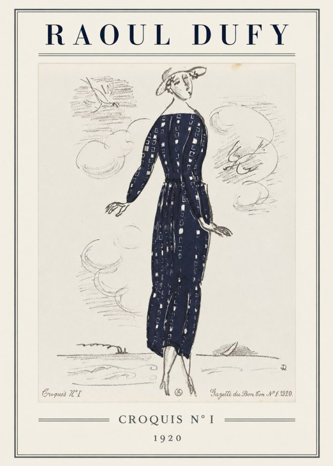 Raoul Dufy Croquis N° I · 1920 No5 - Póster