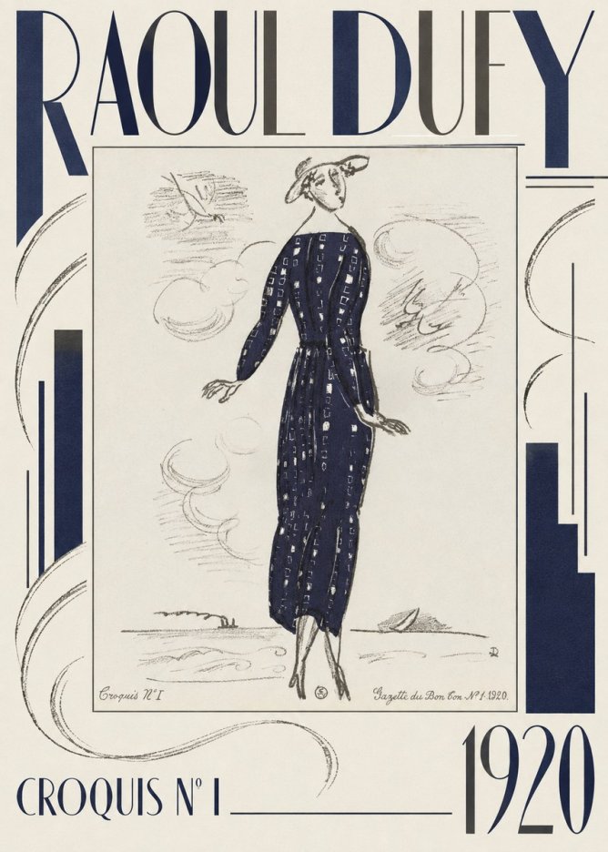 Raoul Dufy Croquis N° I · 1920 No6 - Póster