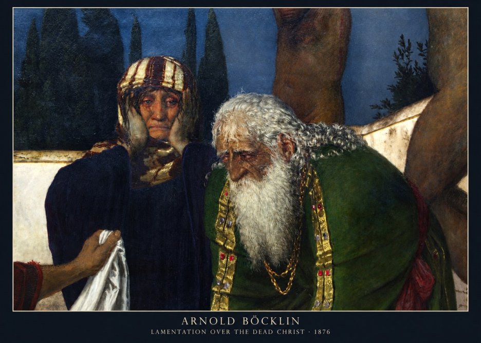 Arnold Böcklin Lamentation over the Dead Christ No2 - Póster