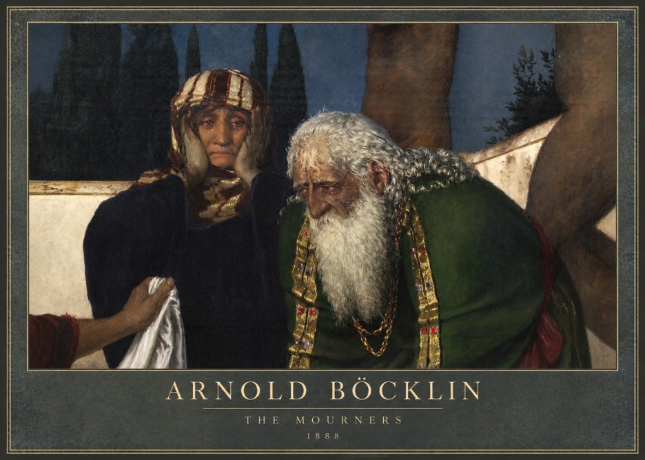 Arnold Böcklin Lamentation over the Dead Christ No3 - Póster