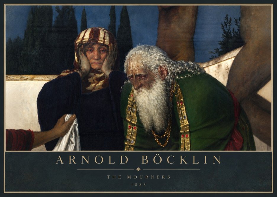 Arnold Böcklin Lamentation over the Dead Christ No6 - Póster