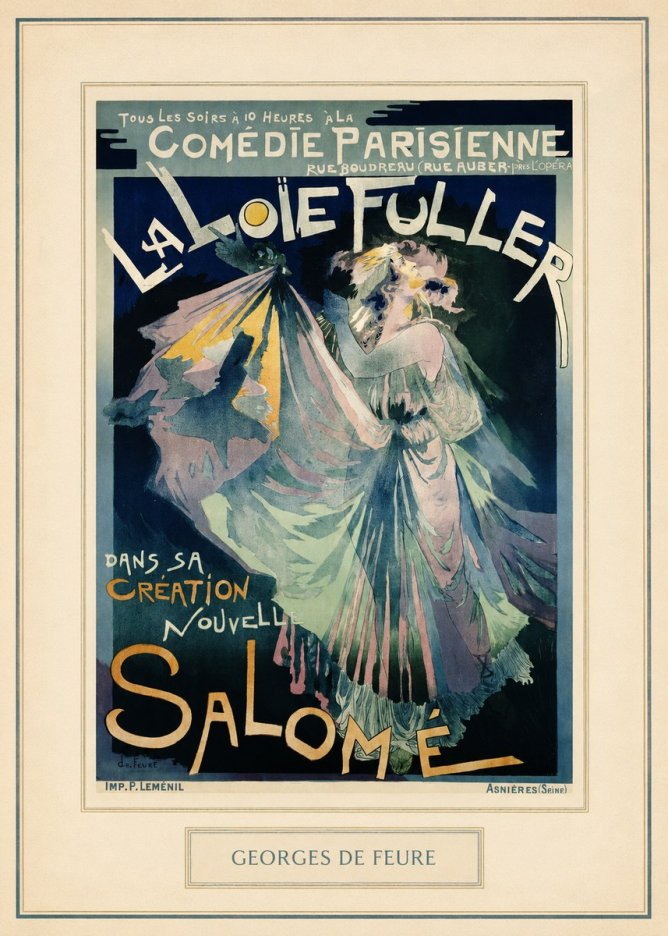Georges de Feure La Loïe Fuller - Salomé I No4 - Póster