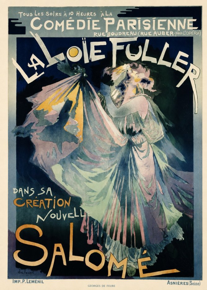 Georges de Feure La Loïe Fuller - Salomé I No6 - Póster